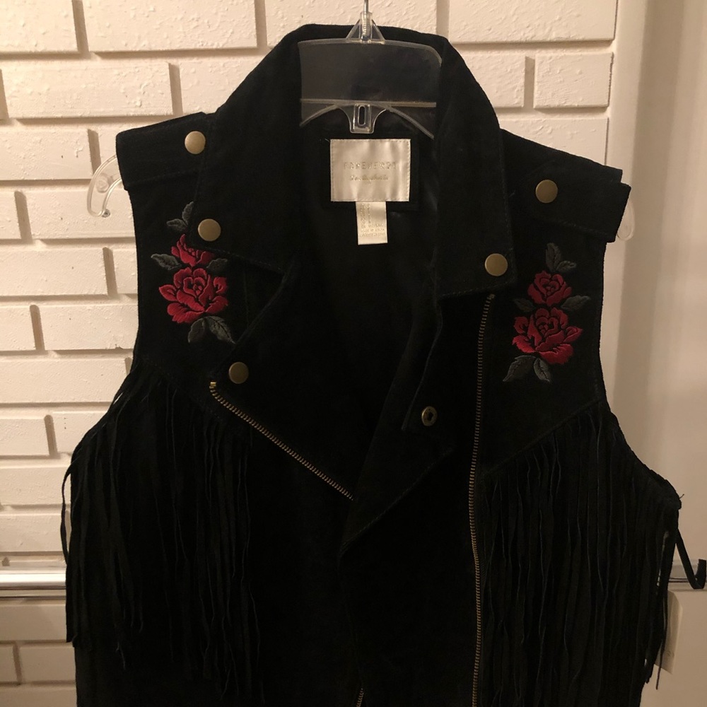 Suede vest